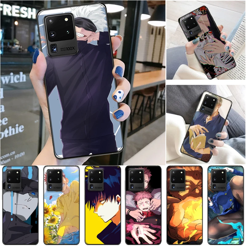 

Jujutsu Kaisen Yuji Itadori Sukuna Satoru Gojo Fushiguro Megumi Phone Case For Samsung Galaxy S20 Ultra FE Lite Plus Soft TPU