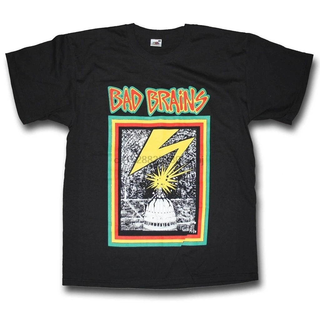 

Bad Brains T shirt - First Album 100% Official Hardcore Black Flag Punk T shirt