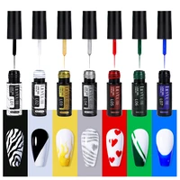 lilycute 5ml nail art line polish gel kit 14 colors for uvled paint nails drawing polish diy painting varnish liner gel tool