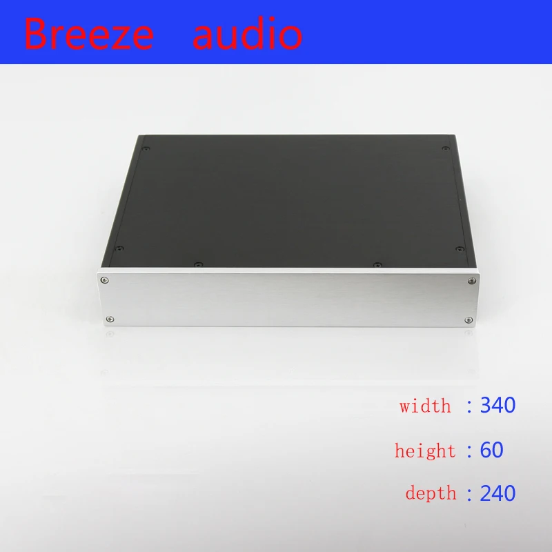 

Preamplifier DAC Case Shell AMP Enclosure DIY Box Shell 340*62*248mm Amplifier Case 3406 All Aluminum Amplifier Chassis