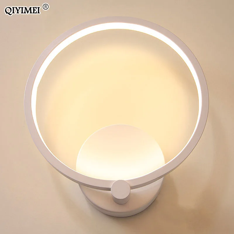 Светодиодный настенный светильник для спальни 12w15w белая рамка Современный