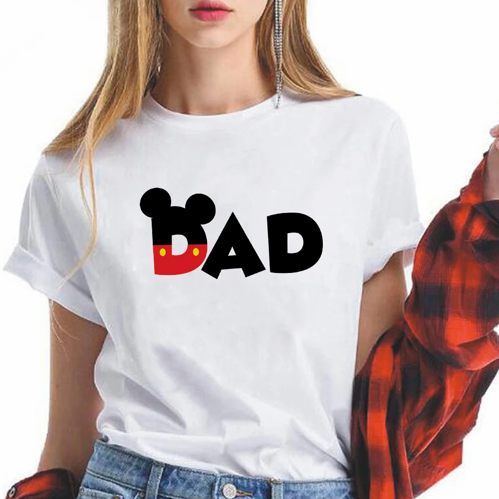 

Disney Cool Cartoon Women T shirt Mickey Mouse CUZ Spot Letter Print Short Loose Exquisite Creative Loose Modern Clothes
