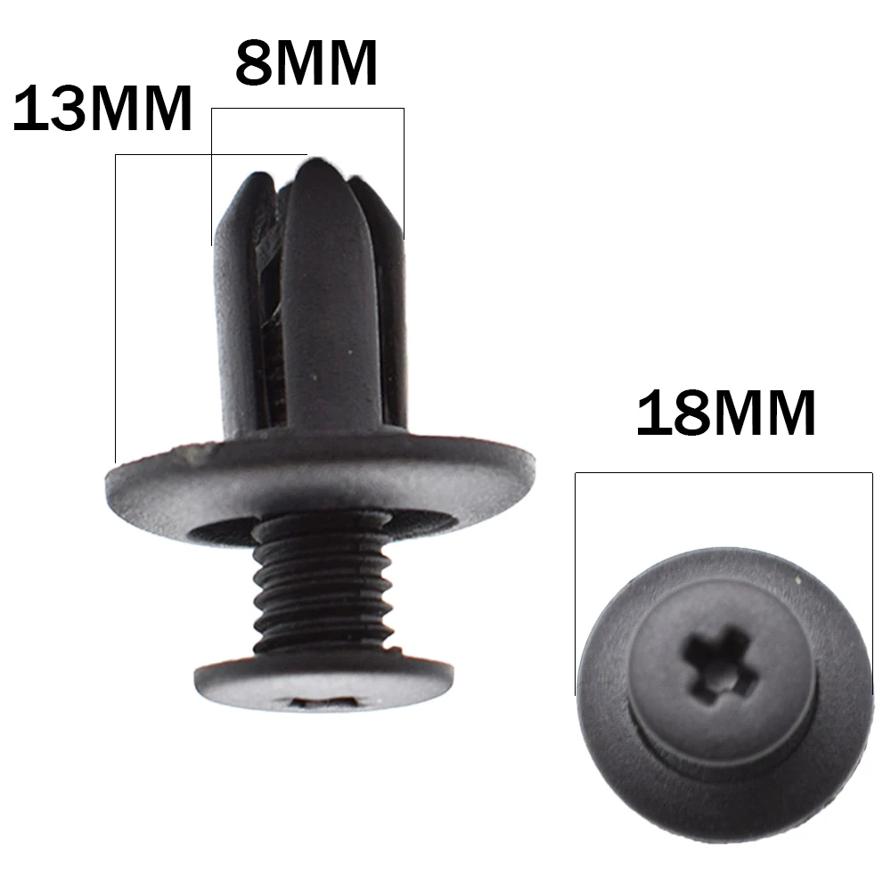 8mm Universal Plastic Car Rivet Fastener for Opel astra Mokka VW Golf Jetta Tiguan Peugeot 206 208 508 Seat Leon lbiza | Автомобили и