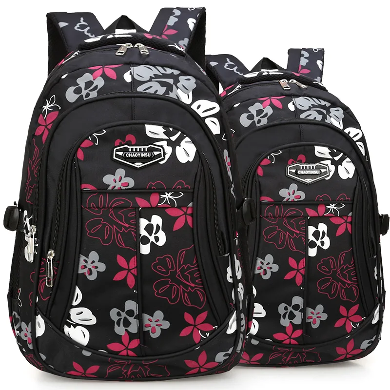 Рюкзак для девочек-подростков, с принтом в виде милых цветов, водонепроницаемый, для начальной школы, для ноутбука