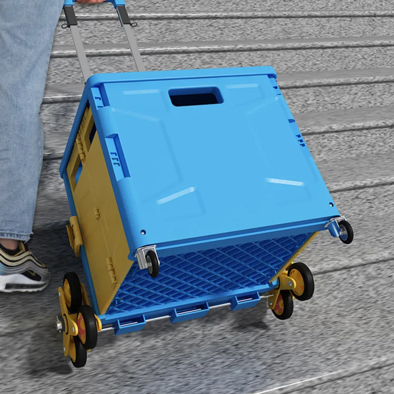 Складная тележка для покупок большой вместимости портативная Бытовая продуктов