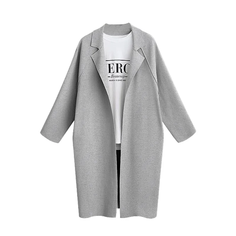 Осенне зимний женский тренчкот кардиган 2020 модная женская верхняя одежда с