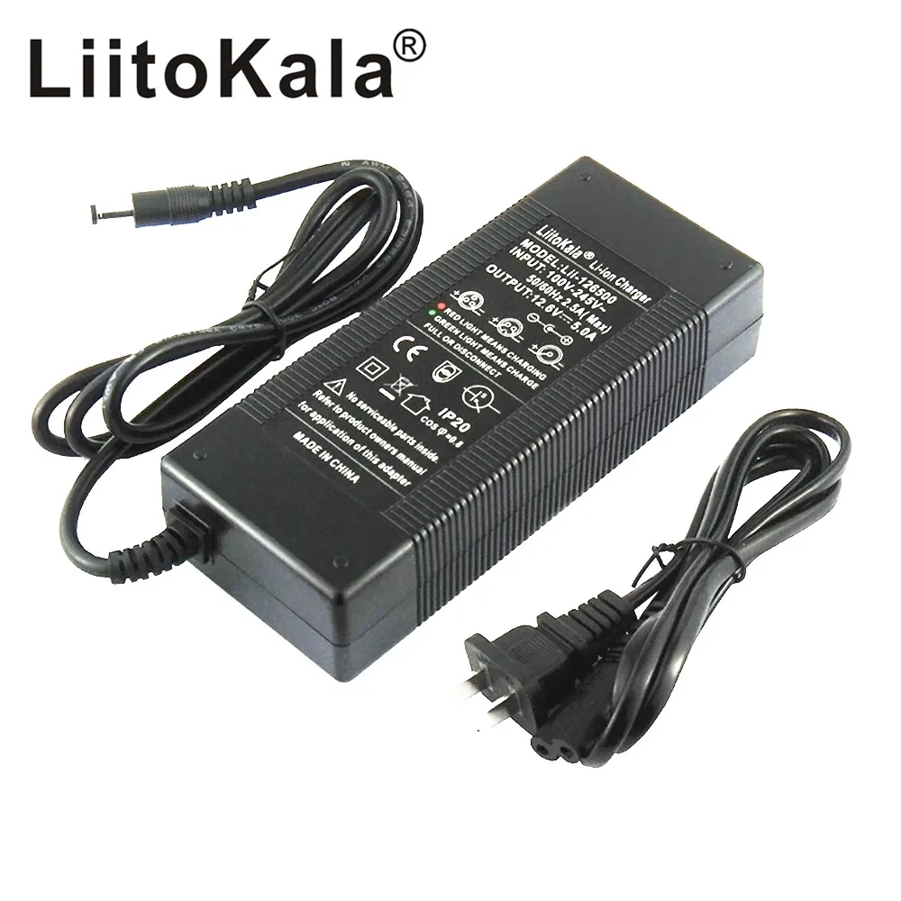 liitokala 3s 12 6v 5a charger power supply adapter 12v lithium battery pack li ion batterites euusauuk ac dc plug converter free global shipping