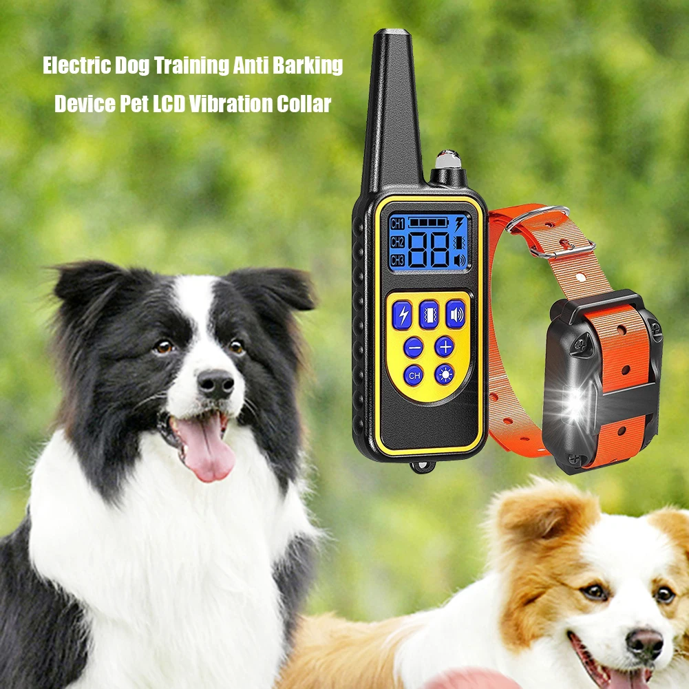

Electric Dog Training Collar Long-Distance Vibration Remote Control Automatic Electric Training Anti Barking Device