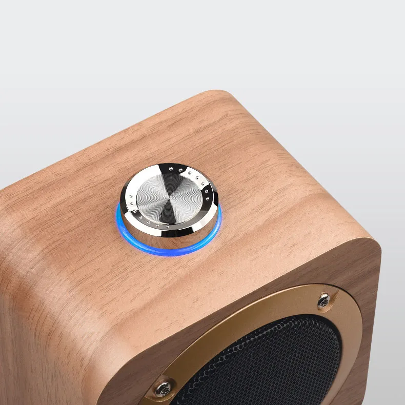 Портативный деревянный Bluetooth динамик беспроводной мини громкий поддержка TWS