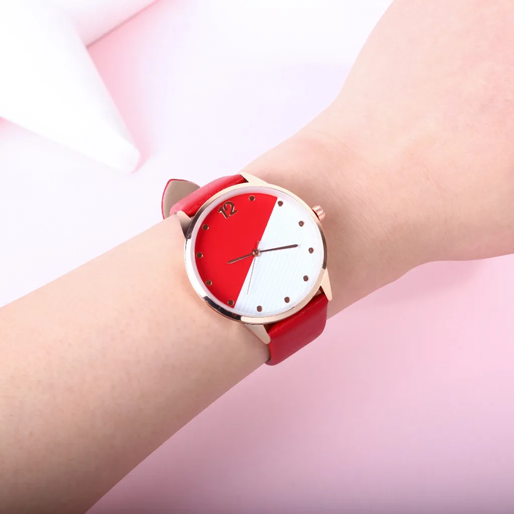 

Часы женские кварцевые с кожаным ремешком, креативные повседневные, для студентов