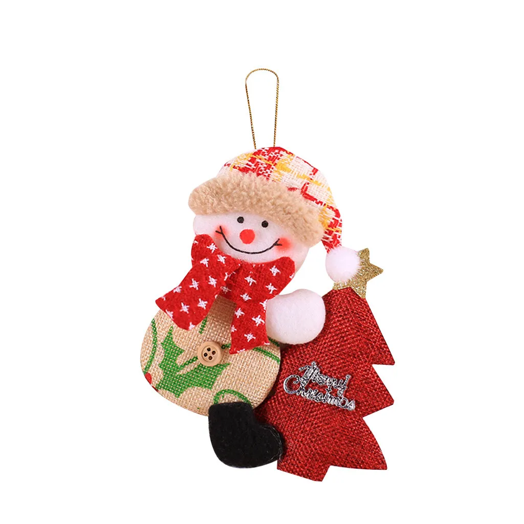 Рождественский санта клаус сани олень елка фигурка кукольный дом домашний декор