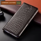 Чехол-книжка из натуральной кожи с крокодиловым узором для Lenovo A6 K5 K5S K9 K13 Note Pro Play, чехол-Бумажник для телефона
