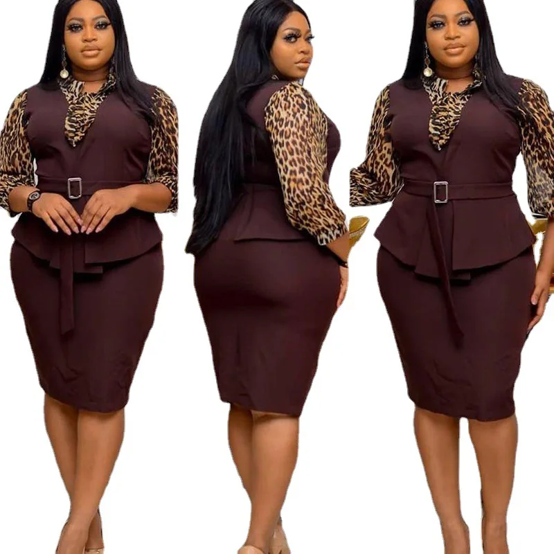 

2021 африканские платья для женщин, Осеннее Африканское женское платье до колен из полиэстера, африканская одежда для женщин