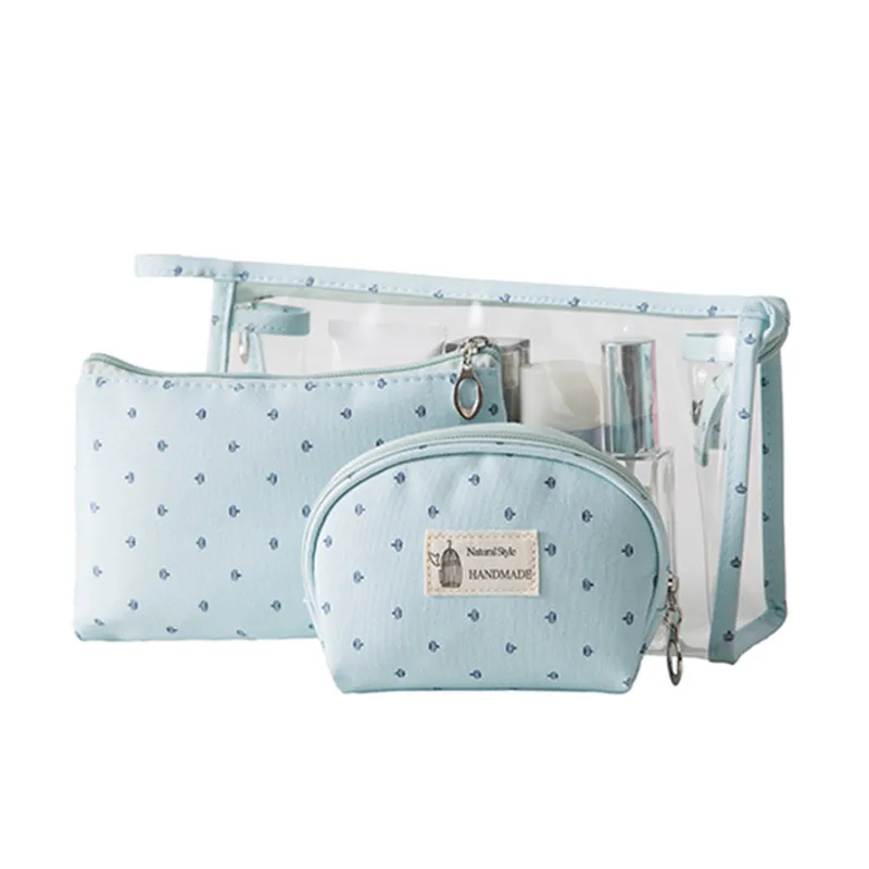 3 шт./компл. прозрачные косметички из ПВХ для женщин дорожный органайзер