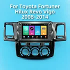 Автомагнитола 2 Din на Android для Toyota Fortuner, HILUX, Revo, Vigo 2008-2014, автомобильный стерео мультимедийный плеер 8 дюймов, головное устройство с GPS-навигацией