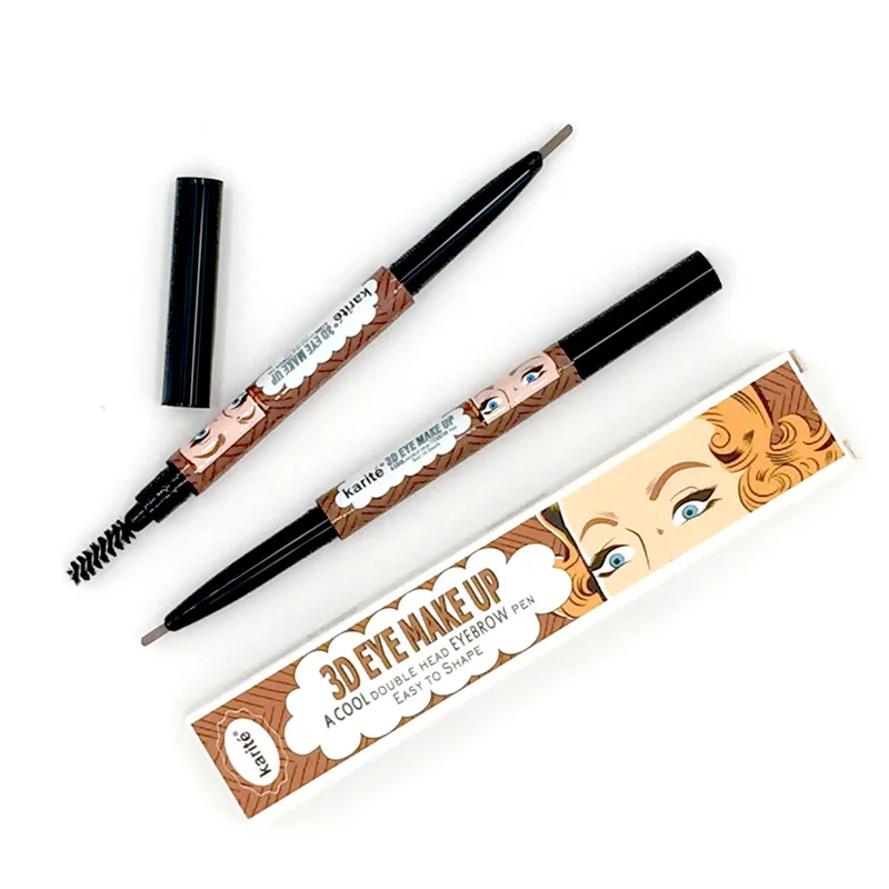 3 шт./лот карандаш для бровей с двойной головкой водостойкий простой в форме