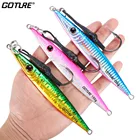 Металлическая приманка Goture в виде ложки, приманка для рыбалки, с медленным шагом, вертикальная свинцовая рыба, морской окунь, джиг, приманка для рыбалки, бриджи 80 г, 100 г, 150 г, 200 г, г