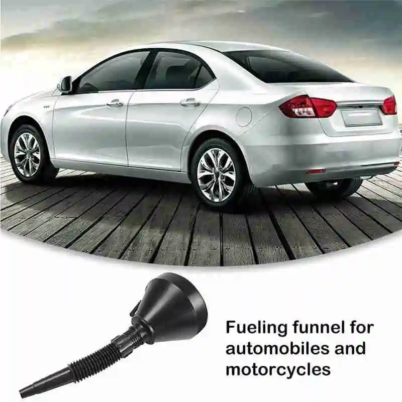 130mm Black Flexible Spout Funnel Mesh Filter Extension Hose for Car Engine Oil Gasoline Leakage | Автомобили и мотоциклы