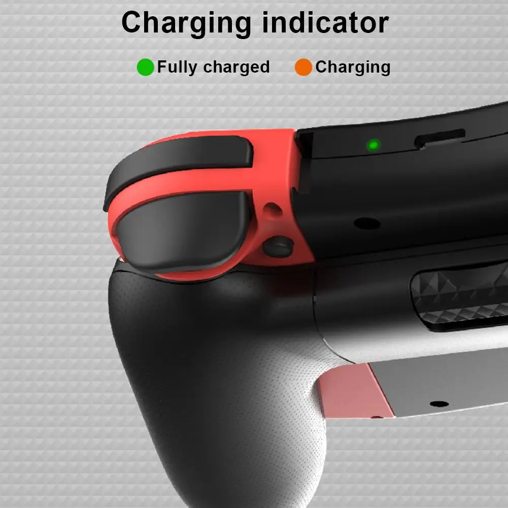 

2 in 1 Game Controller Handle Charging Gamepad Grip With Card case LED Indicator Gaming Grip Joystick For Nintendo Switch Joycon