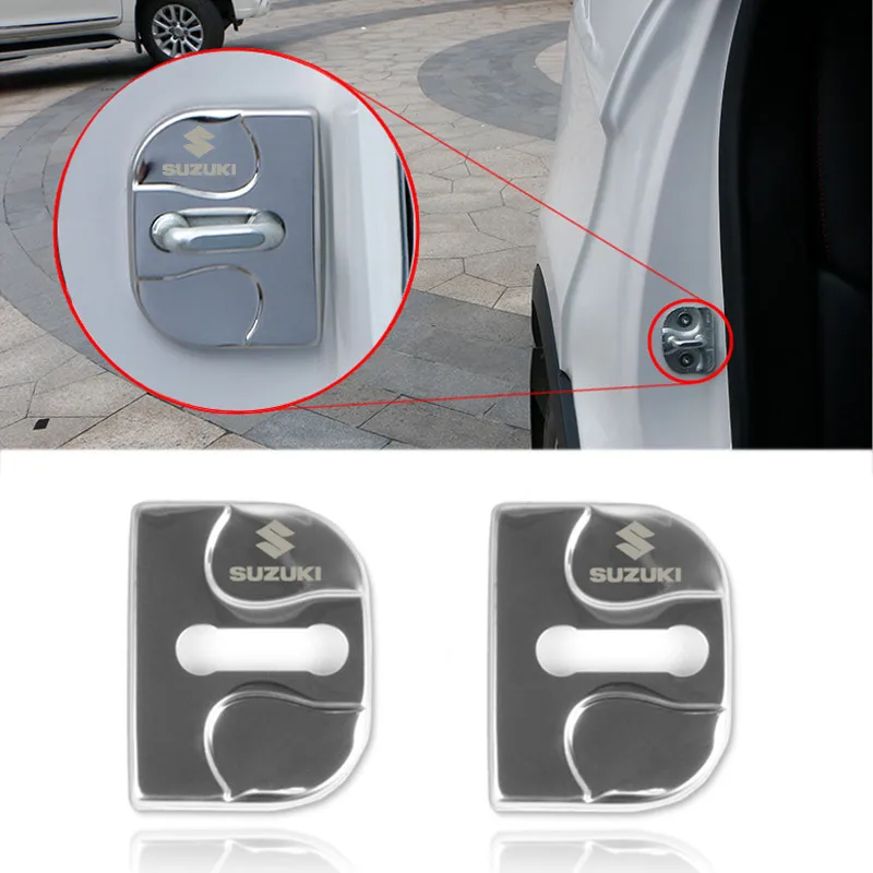 Автомобильный Дверной замок чехлы эмблемы автомобильный Стайлинг чехол для Suzuki