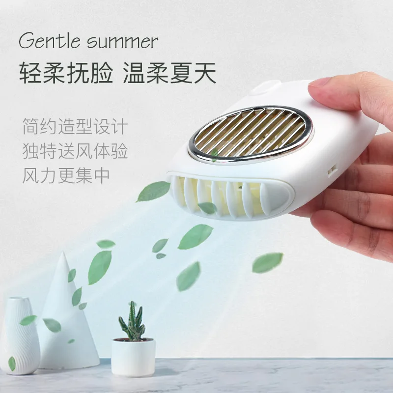 

2021 new Lazy Hanging neck USB Mini Mini Fan Retro portable portable desktop fan