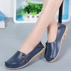 Женские туфли-оксфорды на плоской подошве, Кожаные Мягкие Лоферы для прогулок, домашняя обувь, 2022