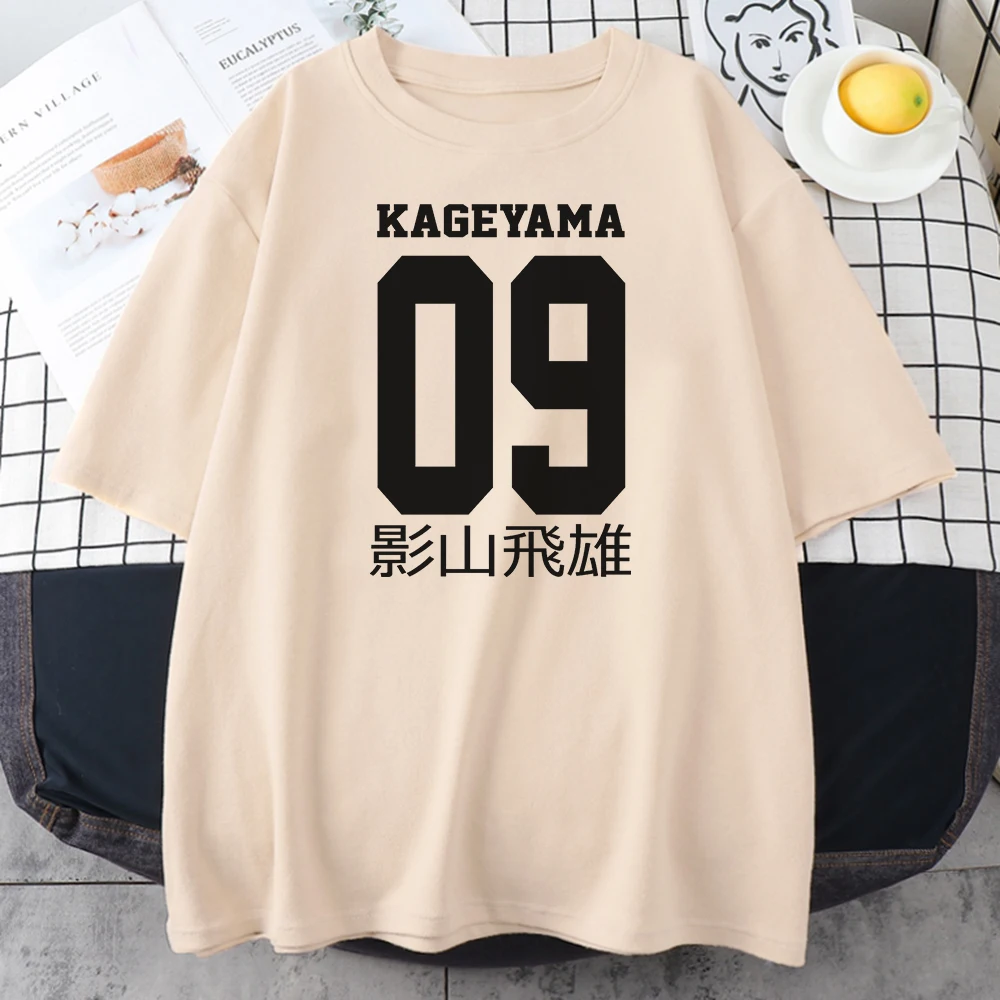 Kageyama Tobio Haikyuu женские футболки с принтом аниме рубашка коротким рукавом топы для