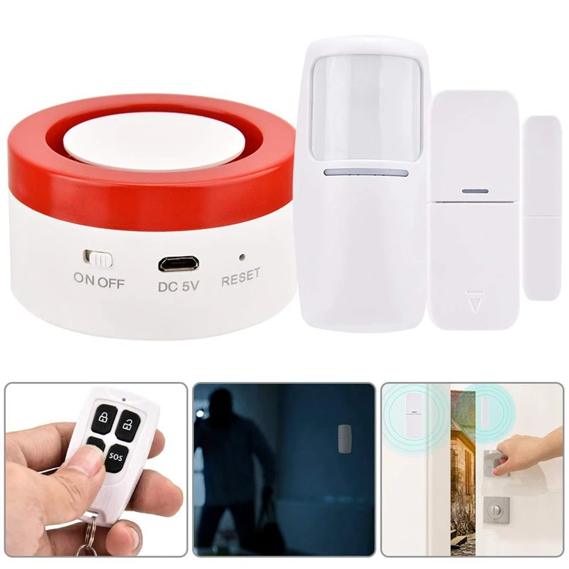AMS Smart WiFi домашняя система охранной сигнализации 433 МГц Беспроводная