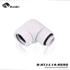 BYKSKI 90 градусов od 14 мм жесткий трубчатый роторный фитинг ручной Компрессионный фитинг G14 ''трубка используется для наружной 14 мм акриловой трубки PETG