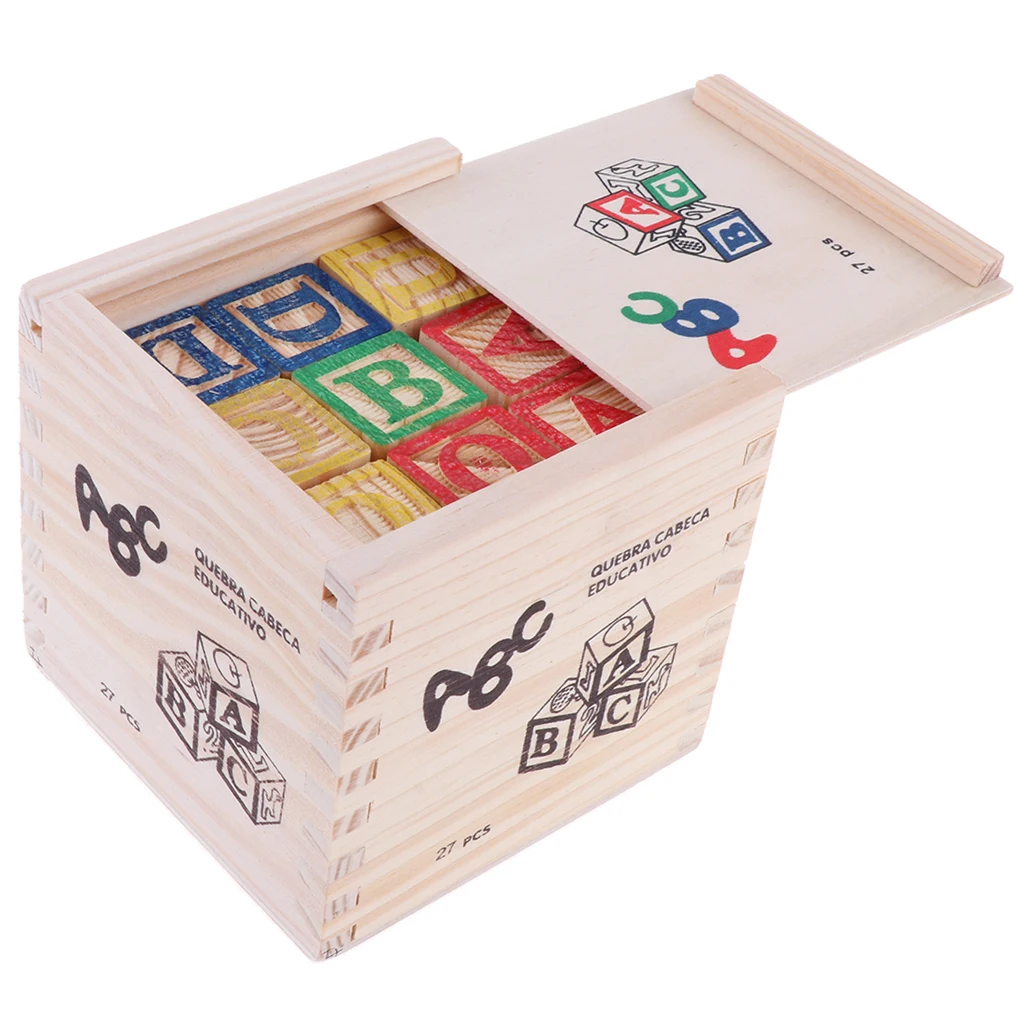 

27 шт., детские деревянные строительные блоки