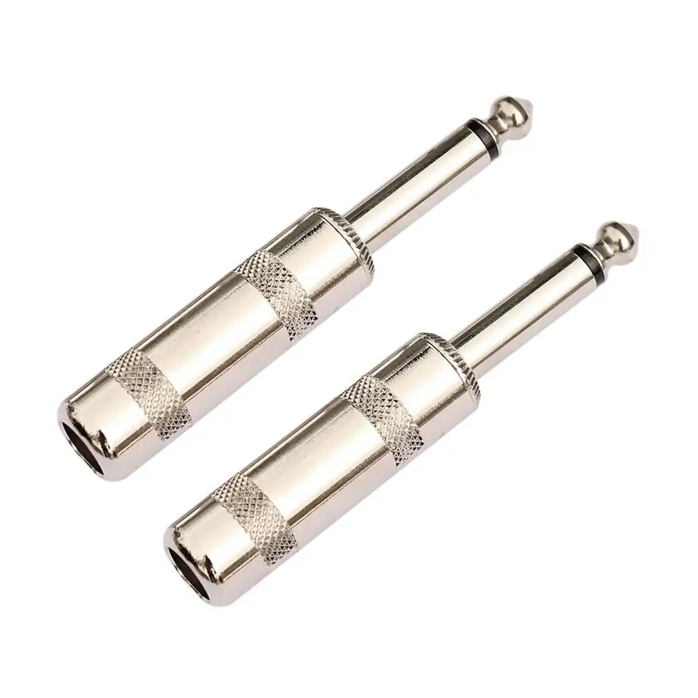 FLG-12 4pcs Audio Adapter 6.35mm Male to 3.5mm Female Jack Plug for Guitar/Speaker/Microphone/Patch Cables | Спорт и развлечения