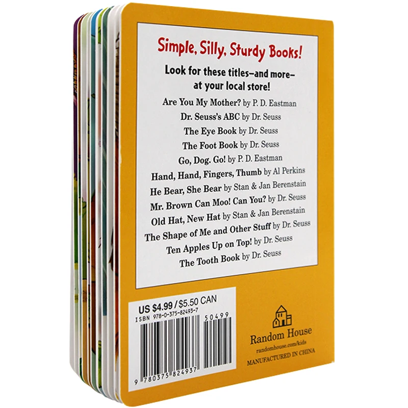 Картонная книга Dr Seuss The Nose на английском языке с изображением героев