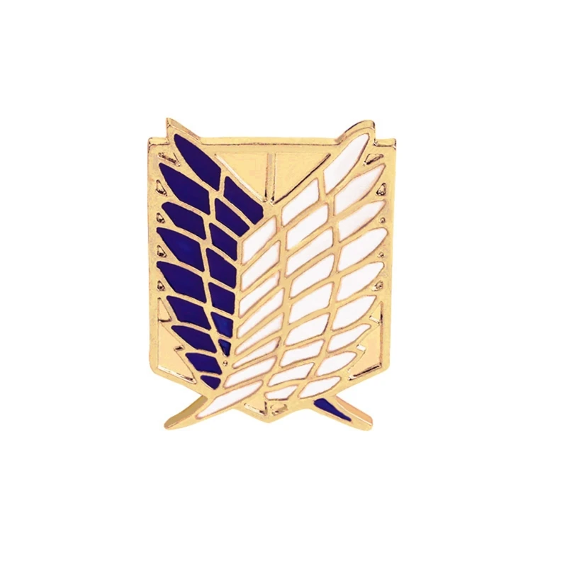 

Anime Wing of Liberty Souvenir Pins Badges On Titan Scouting Legions Brooch 83XF