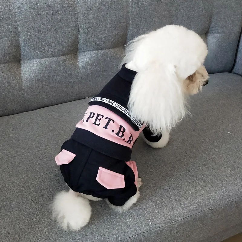 Костюм для домашних животных Pomerianan Одежда собак отдыха спортивные комбинезоны
