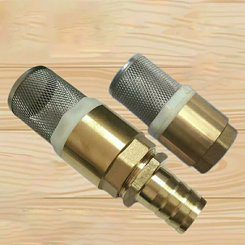 

Foot valve check valve 1 suction strainer pumps brass UVP with hose nozzle