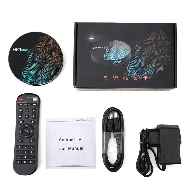 

HK1MAX And roid 10.0 4GB 64GB Smart TV Box Streaming Media Player Ultra 1080P 4K HDR WiFi 2.4GHz Bluetooth 4.0 Set Top Box