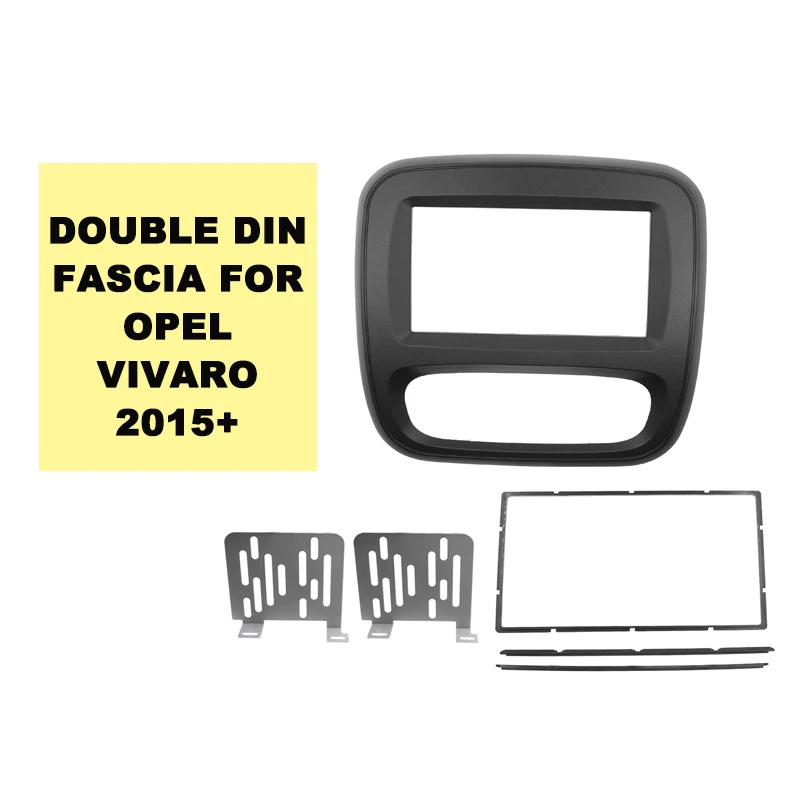 2 Din DVD-панель Fascia Для вверх Renault Trafic Opel Vivaro 2015 + монтажная панель для стереопанели