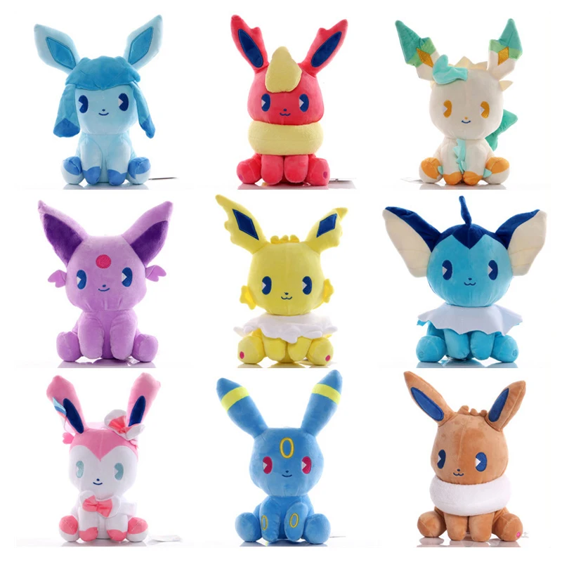 Японский аниме pokemoner плюшевая игрушка милая Evee Пикачу чучела кукла летняя Сода