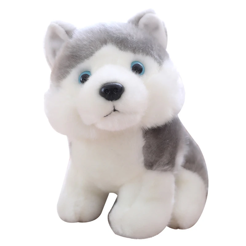 

Cute Simulation Puppy Dog Plush Toy Dolls for Children Husky Akita St. Bernard Shape Stuffed Animals Gift NSV775