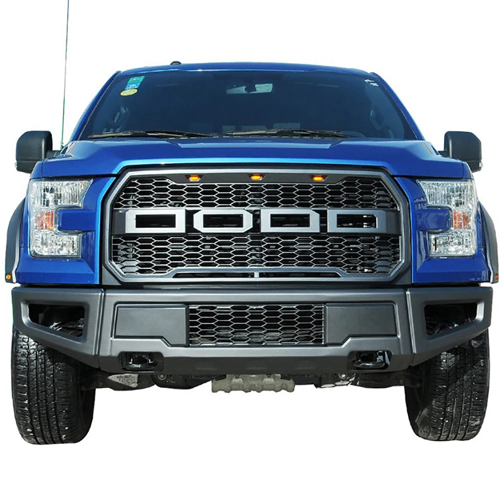 MODIFIED FRONT BUMPER RACING GRILL GRILLS FIT FOR FORD F150 F-150 2015 2016 2017 RAPTOR STYLE GRILL MESH PICKUP ACCESSORIES images - 6