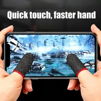 2pcs finger cover anti slip game controller finger fiber sweatproof gloves for mobile games touch screen finger cot cover