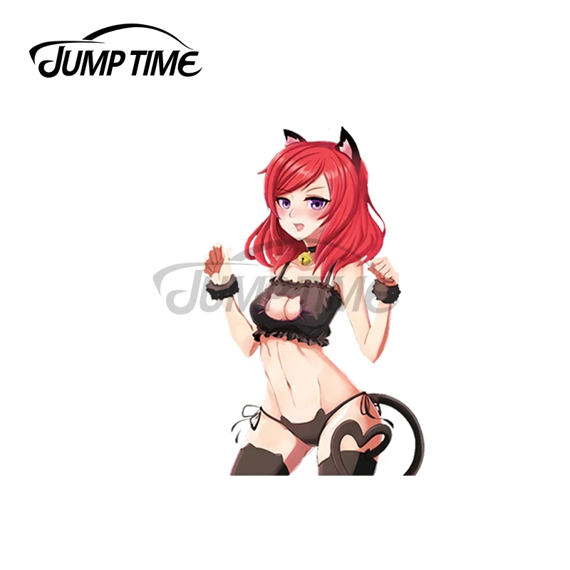 JumpTime 13x3 8 см для Аниме Девушки уайфу отправка наклейка на лобовое стекло