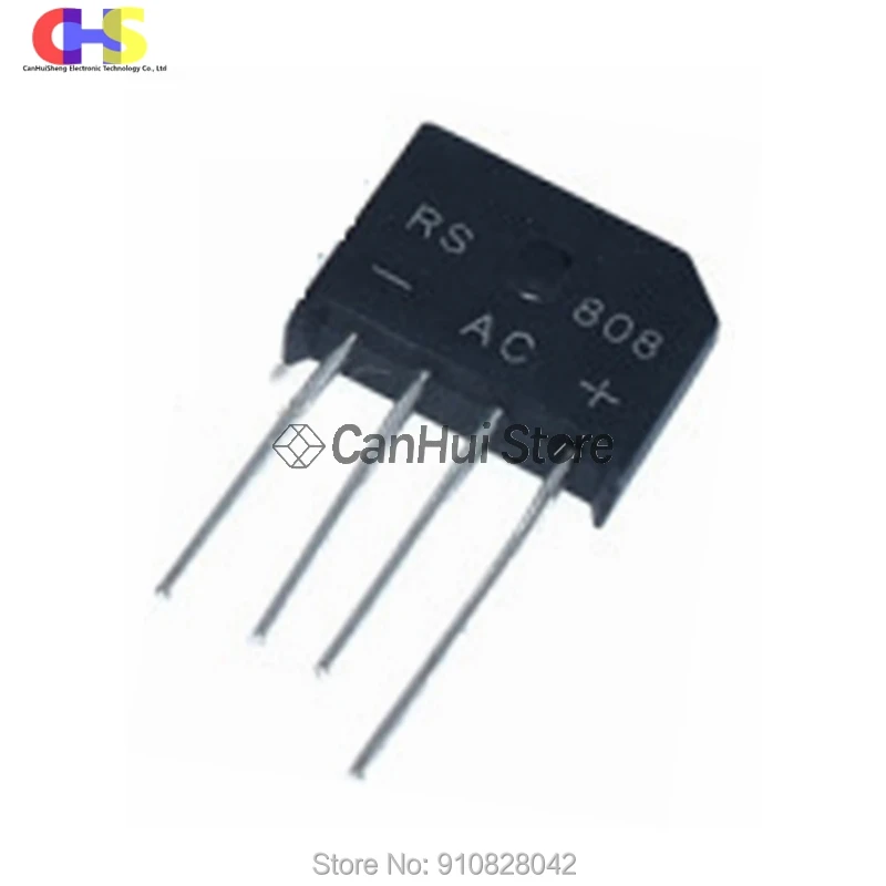 5PCS/LOT RS406 RS407 RS507 RS608 RS808 DIP4 Rectifier Bridge New Original In Stock | Integrated Circuits