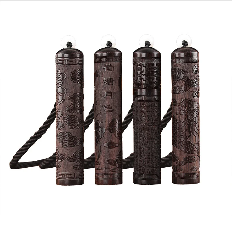 

Ebony Toothpick Box Small Portable Travel Portable Car Wooden Toothpick Holder Mini Solid Wood Toothpick Bucket