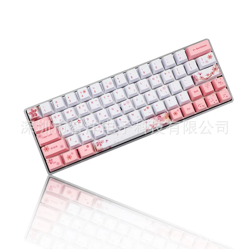 

Колпачки для ключей OEM high PBT, сублимационный процесс, 73 клавиши, совместимые с GH60 GK64, корейские и японские колпачки для ключей