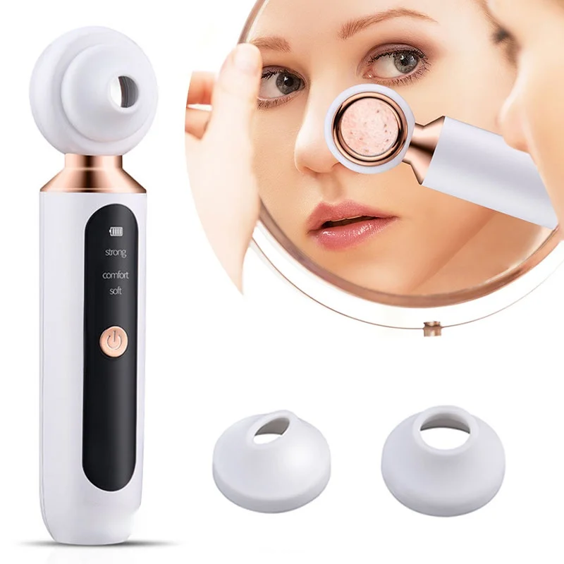 

Magnifier Visual Vacuum Face Blackhead Remover Pore Acne Pimple Removal Nose Black Spot Cleaner LED Light Skin Care Tool