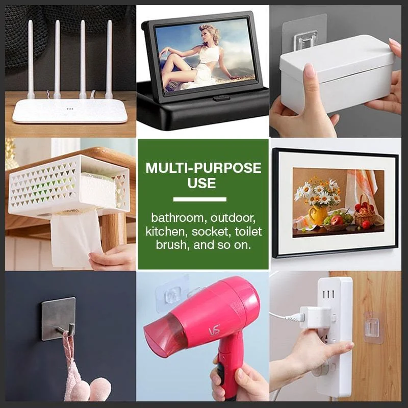 

Double-Sided Adhesive Wall Hooks Hanger Strong Transparent Suction Cup Wall Holder For Kitchen dubbelzijdig klevende haken