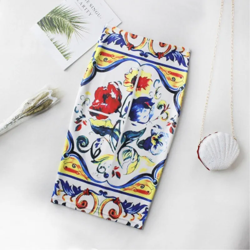 2019 Летний стиль юбка карандаш Для женщин Высокая Талия зеленые юбки Винтаж