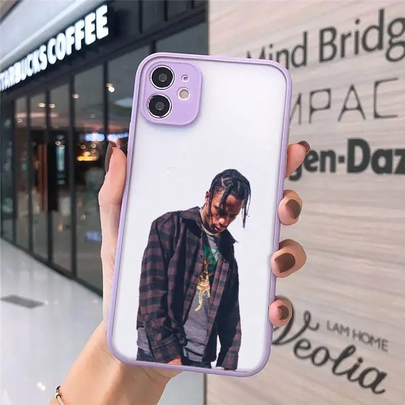 

Travis Scott Astroworld Phone Case matte transparent For purple iPhone 7 8 x xs xr 11 12 pro plus max mini Clear Funda