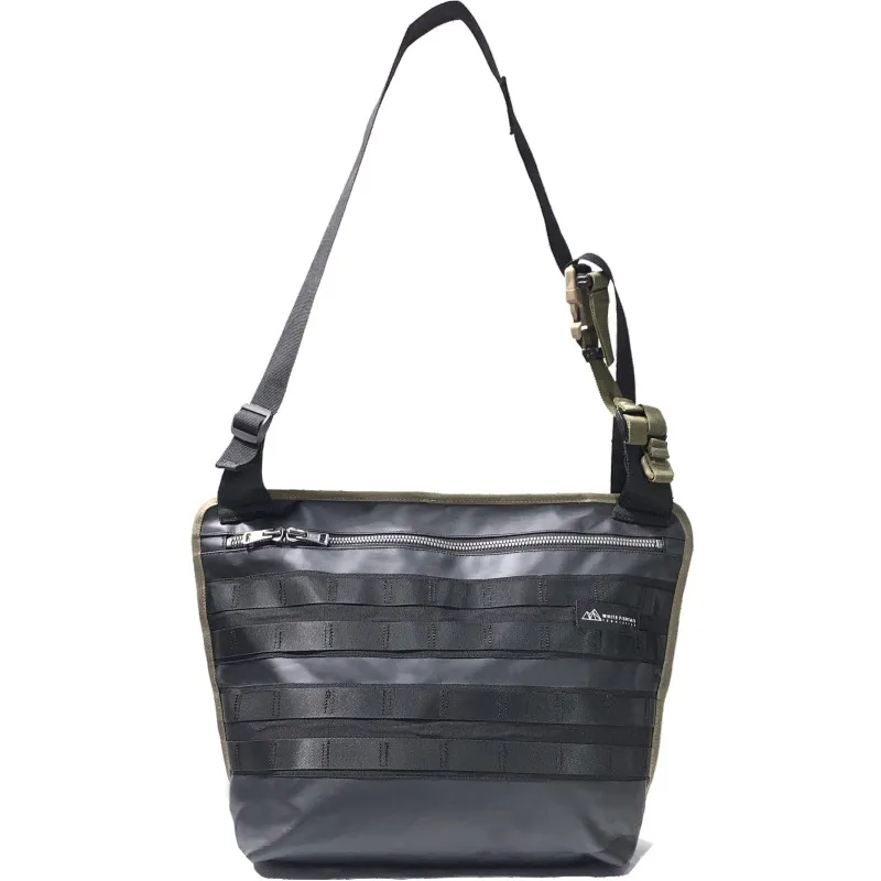 WHITE FISHTAL Large Capacity Waist Bag Waterproof Fabric Big Fanny Pack Unisex Belt Bag Hip Hop Commuter Function Bags Fashion